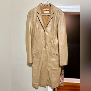 Women’s Tan Vintage Bally Leather jacket